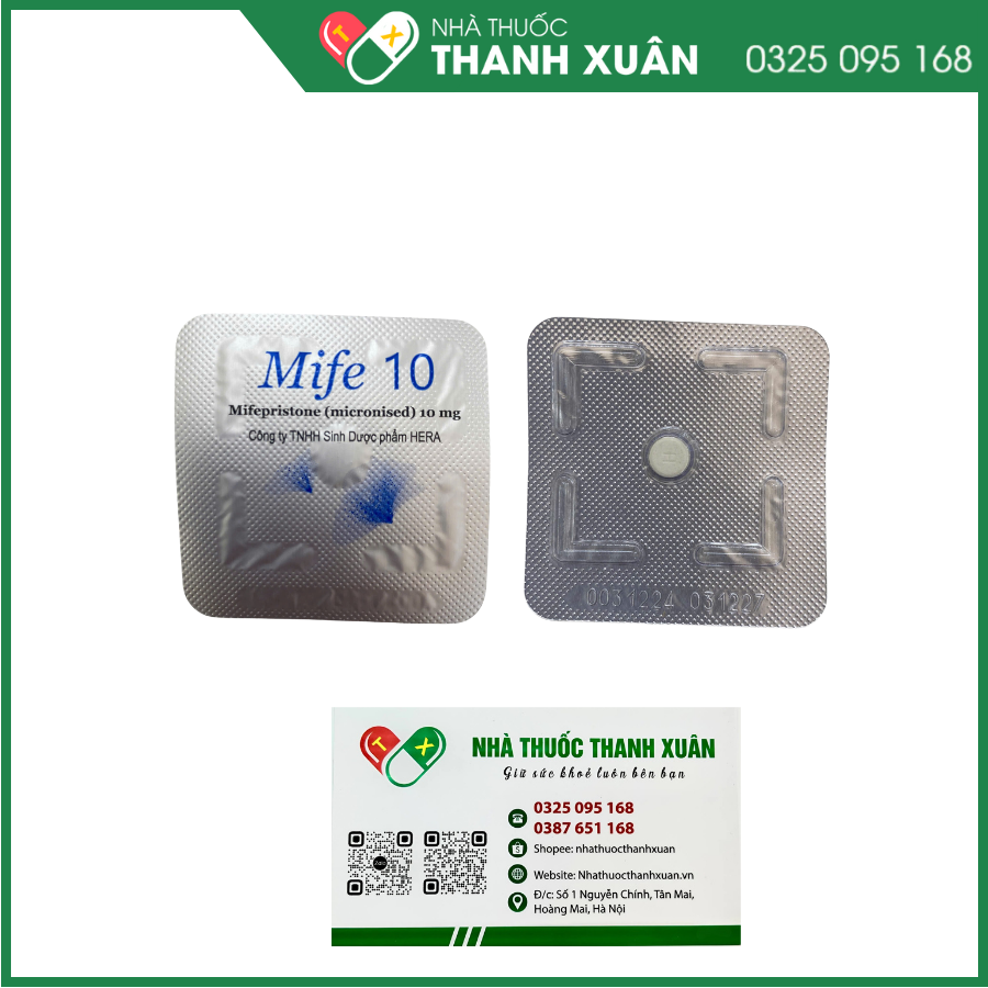 Mife 10 thuốc tránh thai khẩn cấp dùng trong 120 giờ